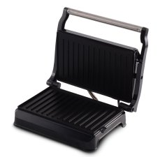 Kontaktní gril s nepřilnavým povrchem 700 W Black Silver Collection