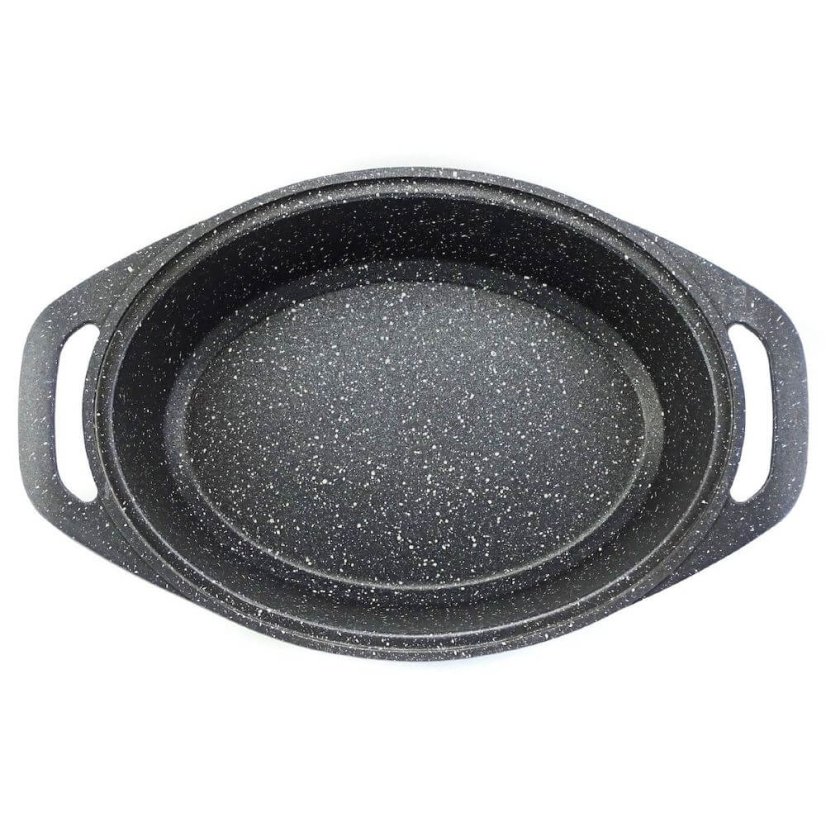 Pekáč s mramorovým povrchem a dochucovací poklicí Marburg 32cm