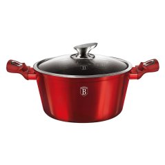 Kastról s mramorovým povrchom a pokrievkou 28 cm Burgundy Metallic Line