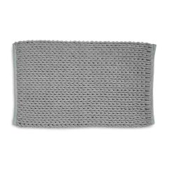Alfombrilla de baño MASHA 70% PES reciclado/30% algodón gris claro 120x70x2 cm