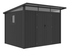 Caseta de jardín G21 Madison 731 - 289 x 253 cm, gris pizarra
