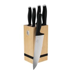 Set cutite cu suport BAMBOO 6 buc Colectia Matte Black Set cutite cu suport BAMBOO 6 buc Colectia Matte Black