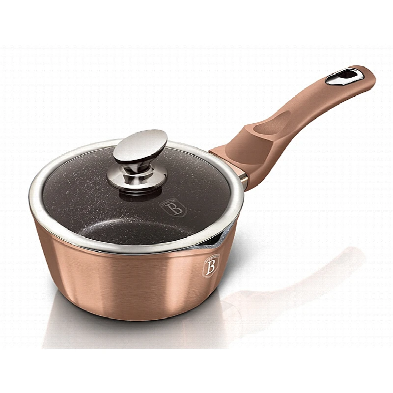 Rendlík s poklicí s mramorovým povrchem 16 cm Rosegold Metallic Line
