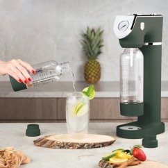 Výrobník sody SODABAR + 2 lahve Matte Green Collection