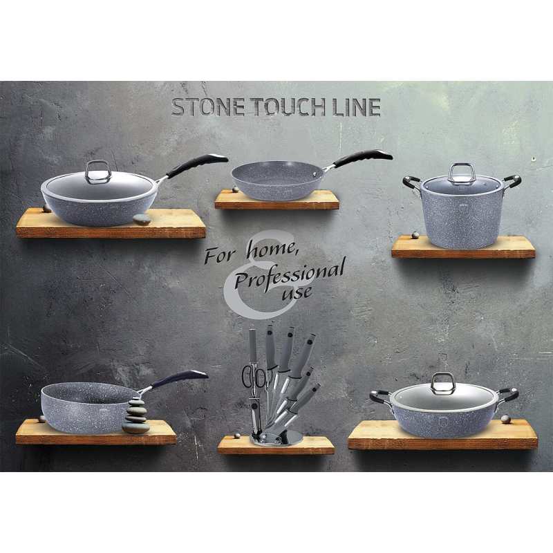 Pánev s mramorovým povrchem 28 cm Gray Stone Touch Line