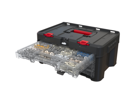 Box Keter Stack'N'Roll s tromi organizérmi