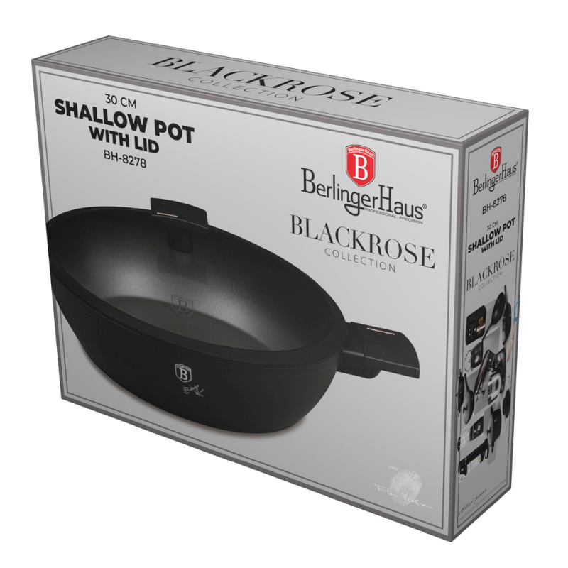 Caserolă cu înveliș și capac din titan, 30 cm, Colecția Monaco