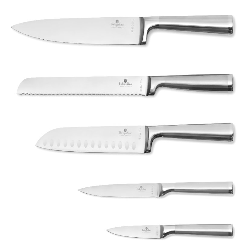 Súprava nožov so stojanom z agátového dreva 6 ks Stainless steel