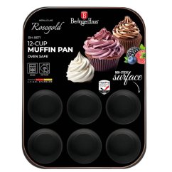 Forma na muffiny s nepřilnavým povrchem 12 ks Black Rose Collection