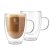 Set de pahare cappuccino din sticlă dublă 300 ml 2 buc
