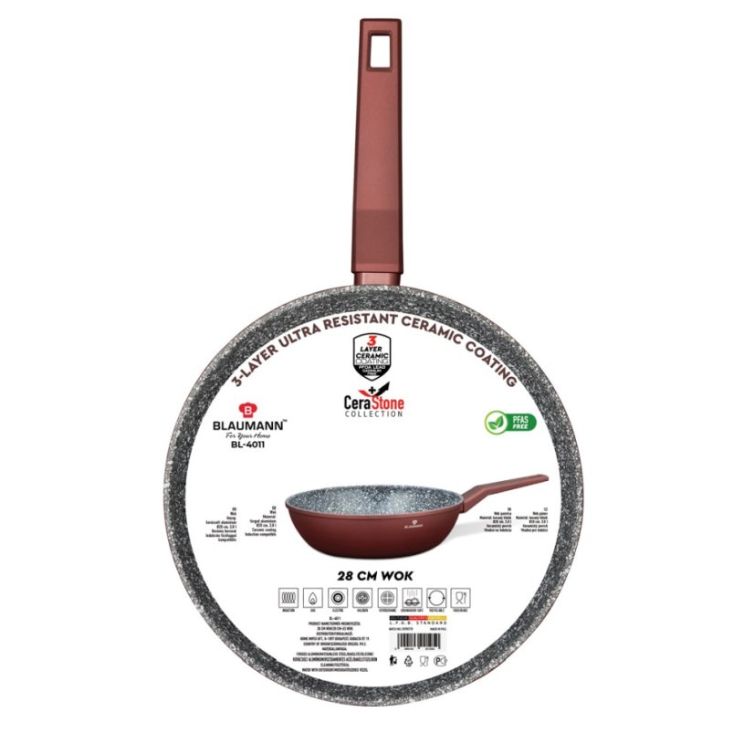 Pánev Wok s keramickým povrchem 28 cm kolekce Cera Stone