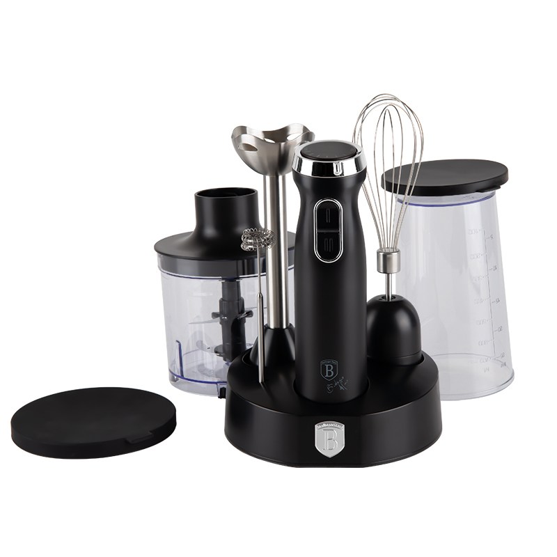 Mixér Tyčový s příslušenstvím 6 ks Matte Black Collection