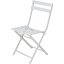 Set mobilier de grădină 2x scaune + 1x masă metal alb