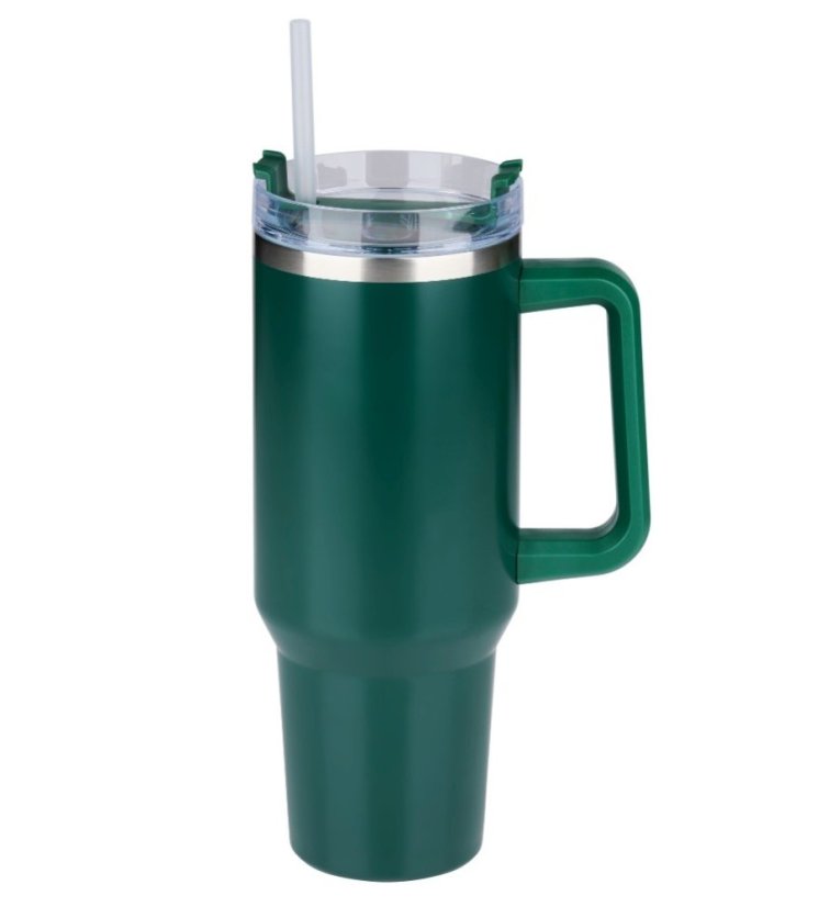 Cană termos din oțel inoxidabil cu pereți dubli 1,2 l verde