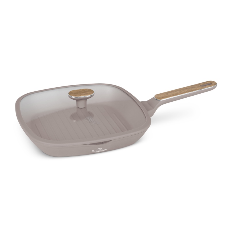 Grilovacia panvica s titánovým povrchom a vekom 28 cm Taupe Nordic Collection