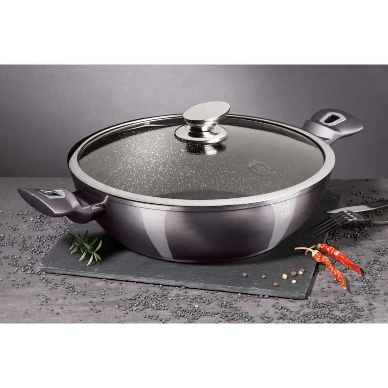 Pánev hluboká s poklicí 30 cm Carbon PRO Line