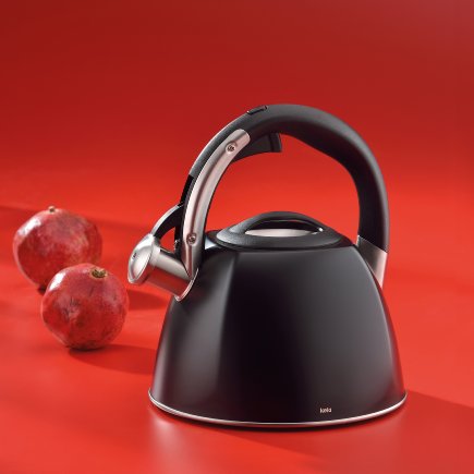 Konvice pískací Vitus nerez 2,4l, stříbrná matná