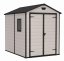 Cabana de grădină Keter MANOR 6 x 8 DD, bej, cu pardoseală