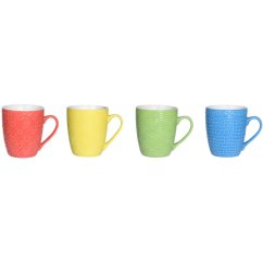 Set cani de 4 portelan 380 ml Set cani de 4 portelan 380 ml