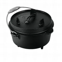 Hrnec litinový s poklicí 25 cm černý