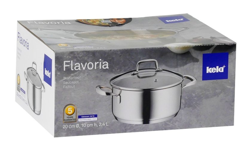 Kastrol s poklicí nerez 18/10 FLAVORIA 20 cm