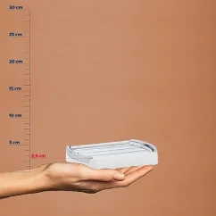 Miska na mýdlo MARTA plast šedá