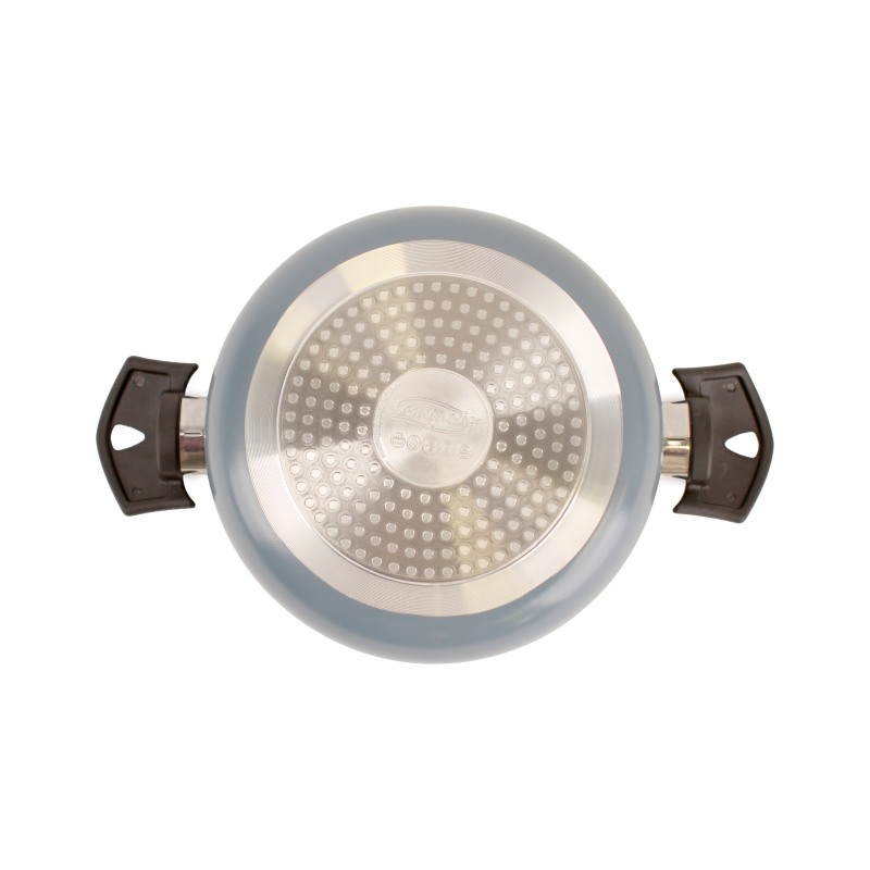 Caserola cu capac si invelis antiaderent NOIA 20 cm albastru