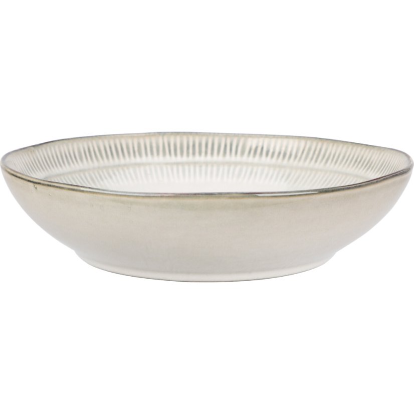 Talíř hluboký sada 6 ks  20 cm šedá kamenina