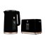 Rychlovarná konvice + toustovač 2200W sada Black Rose Collection