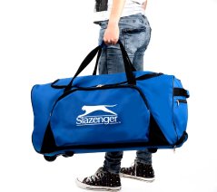 Športová/cestovná taška s kolieskami 65 x 34 cm modrá