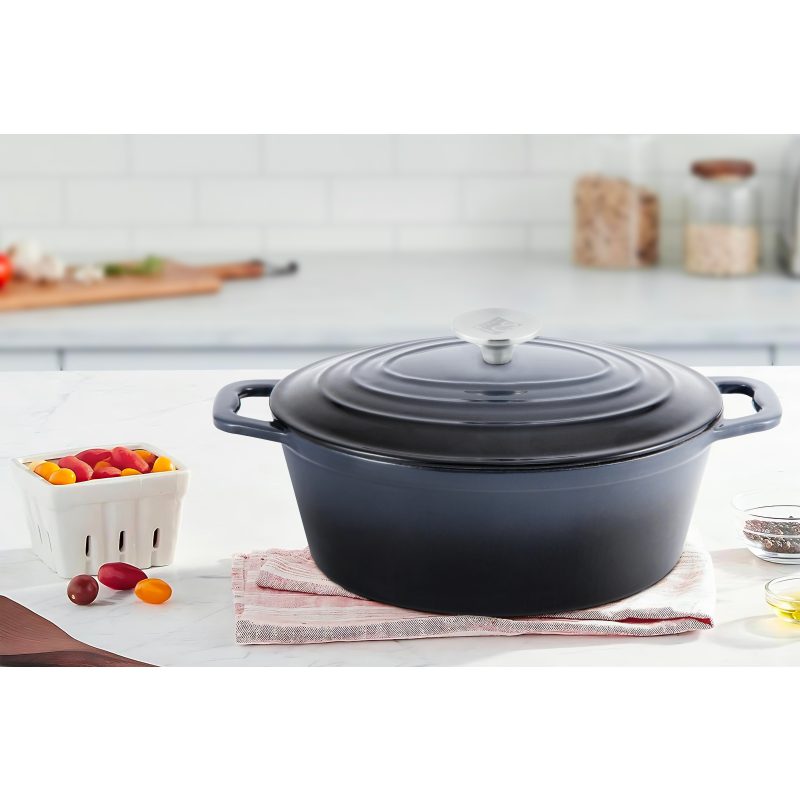 Pekáč s poklicí litinový Xanten 36 x 22 cm černý