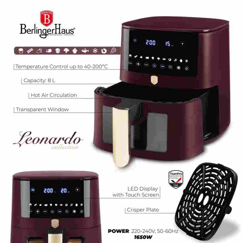 8 l friteuză cu aer cald Matte Leonardo Collection