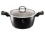 Caserola cu capac cu suprafata de marmura 20 cm Colectia Black Silver