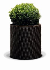 Květináč Keter Cylinder L Brown