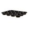 Forma na muffiny s mramorovým povrchom 12 ks Shiny Black Collection