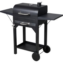 Gril na drevené uhlie na kolieskach 48 x 32 cm