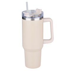 Cană termos din oțel inoxidabil cu pereți dubli 1,2 l bej