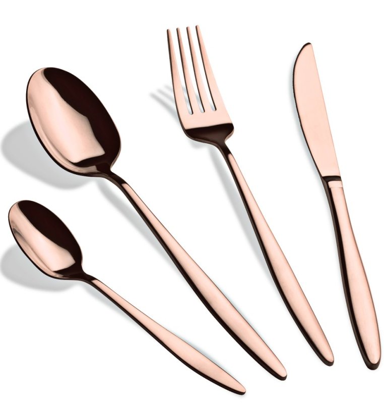 Sada příborů 24 ks Rosegold Metallic Line