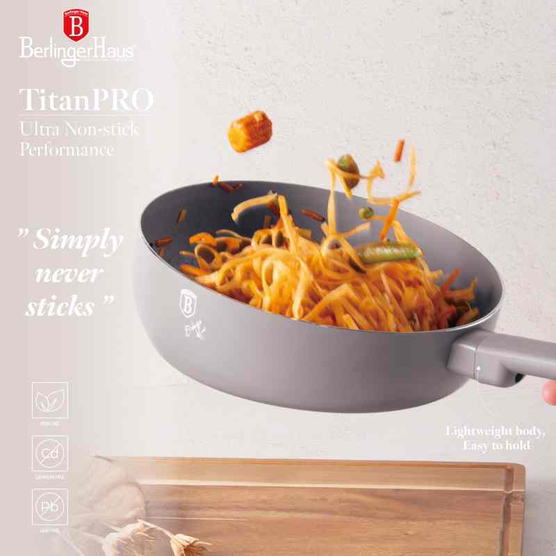 Pánev prohazovací s titanovým povrchem 26 cm Taupe Collection
