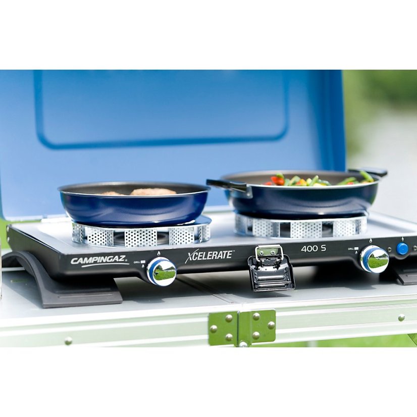 400-S STOVE - dvouplotýnkový vařič na PB lahve (2 x 2200 W / 6 kg)