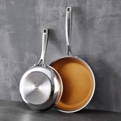 Panvica s nepriľnavým povrchom GIRO 20 cm nerez