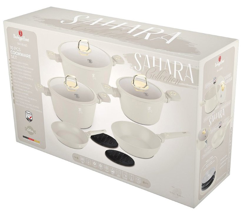 Sada nádobí s titanovým povrchem 10 ks Sahara Collection Sada nádobí s titanovým povrchem 10 ks Sahara Collection