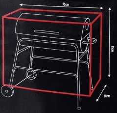 Ochranný kryt grilu D 95 x 60 x 85 cm
