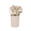 Set de 12 ustensile de bucătărie cu mâner din bambus, în suport, 32 cm, bej