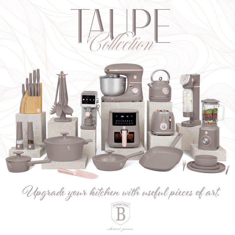 Sada nádobí s titanovým povrchem 15 ks Taupe Nordic Collection