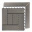 Bandă de tranziție G21 Incana pentru plăci WPC, colț 38,5 x 7,5 cm (stânga)