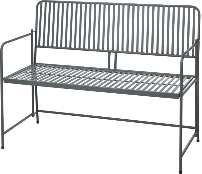 Banco de jardín BISTRO 118 cm antracita