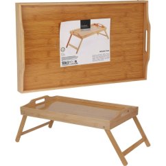 Servírovací podnos do postele se skládacími nožkami 50 x 30 cm