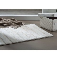 Koupelnová předložka Megan 100% bavlna kouřově modrá 65,0x55,0x1,6cm