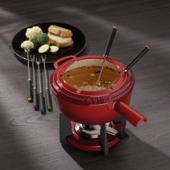 Fondue sada litinová CALIDO 1,8 l červená Fondue sada litinová CALIDO 1,8 l červená
